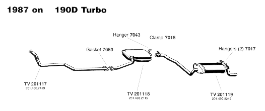 190D Turbo Exhaust System